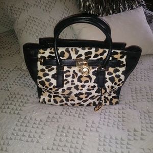 Michael Kors calf hair handbag.